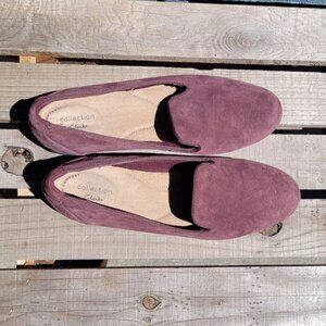 Clark's Collection Suede Slip-On Flats, EUC